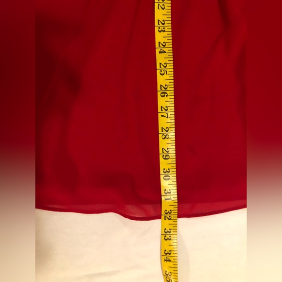 By & By red dress with thin straps and elastic waist, Xl - Picture 13 of 13